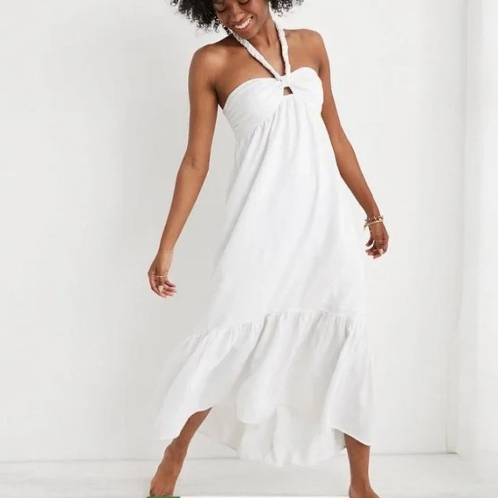 NEW Aerie Linen Maxi Dress XL